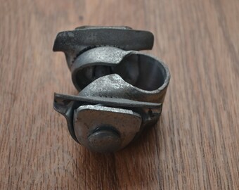 Collier Fixation Selle Vélo Vintage 22 Mm Avec Tube – Acier Noir – Fabriqué En France
