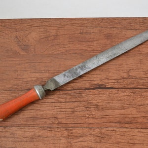 Vintage PS Stubs England Half Round File - 25cm Blade with Python Size 2 Handle