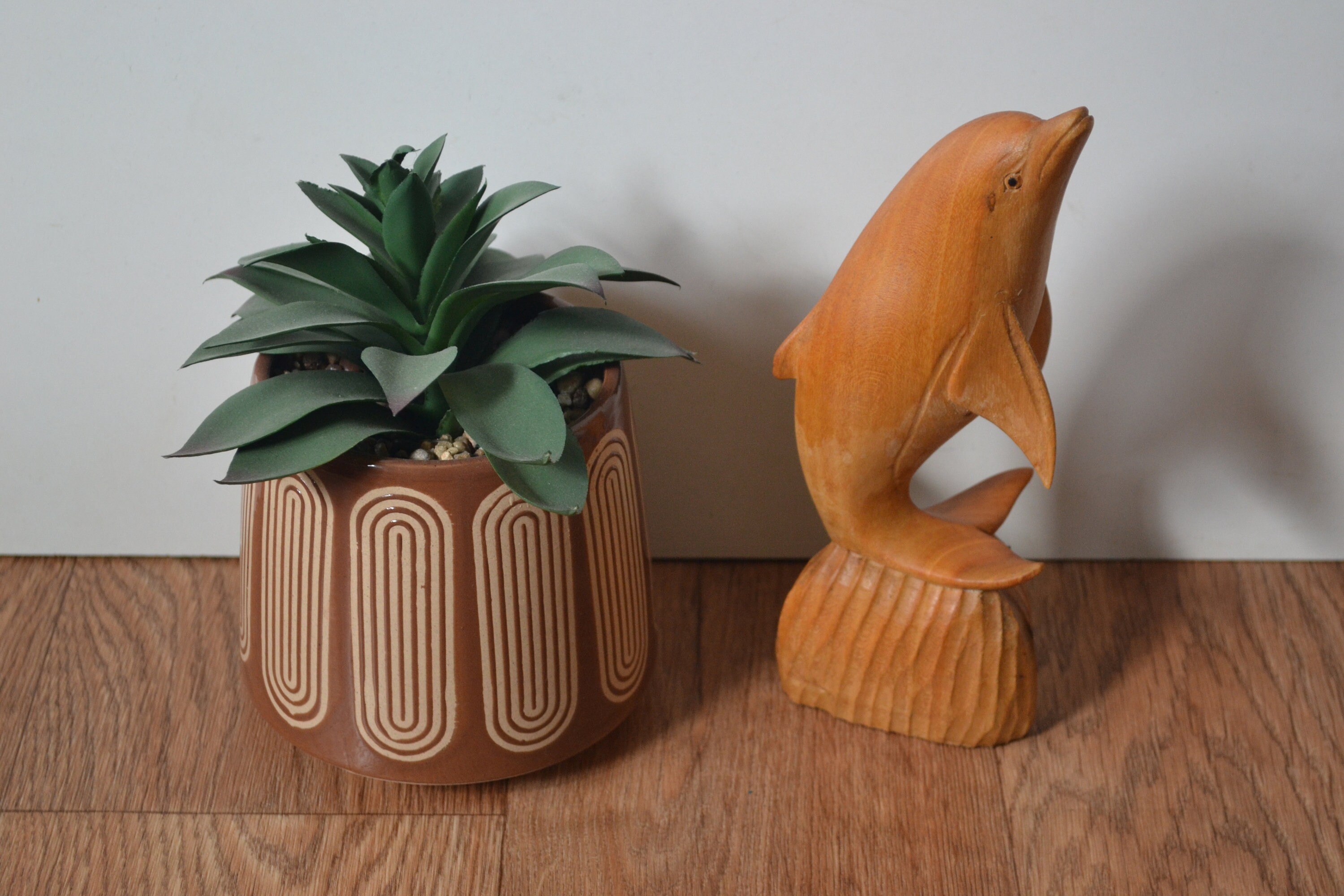 ヴィンテージ 木製彫刻イルカ 8 インチ - Etsy 日本