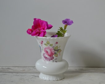 Vintage Coalport Bone China Small Vase 10.5cm