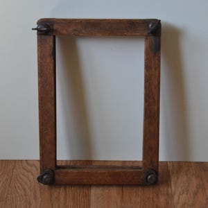 Vintage 1920&#39;s Wooden Tennis Racquet Head Press 11 1/4&quot; x 8&quot;