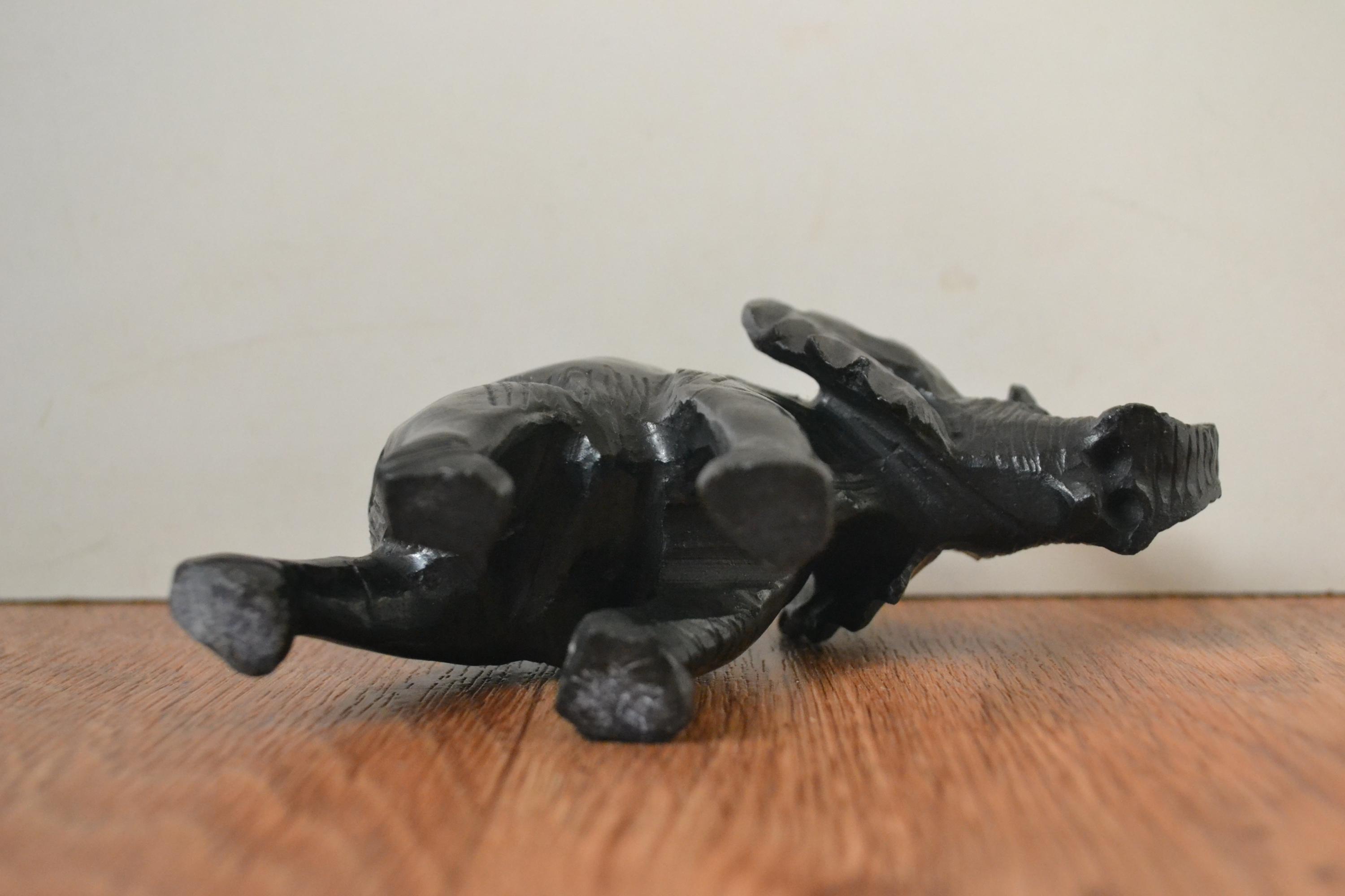 ヴィンテージ彫刻石象 5