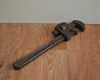 Vintage Pexto Made in USA Steel 14 "ajustable Stillson Pipe Wrench Spanner