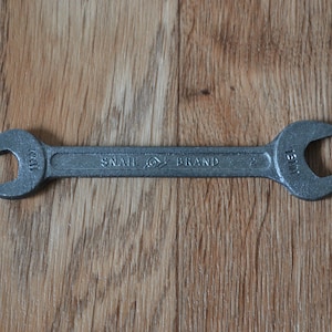 Vintage Snail Brand 13mm 11mm Open Ended Spanner Wrench