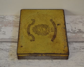 ヴィンテージ ステート エクスプレス 555 タバコ缶 - 5.75 インチ x