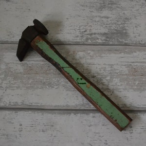 Vintage Cobblers&#39; Shoe Hammer 11&quot; Wood Handle