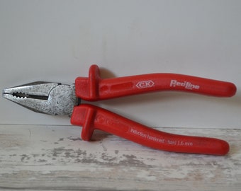 Vintage CK Redline Induction Hardened Sleeved Combination Pliers 6.5"