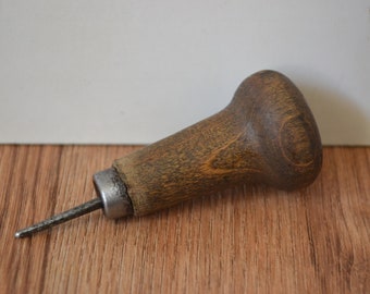 Round Style Leather Sewing Awl Stitching Awl Since Leather Craft Tools 