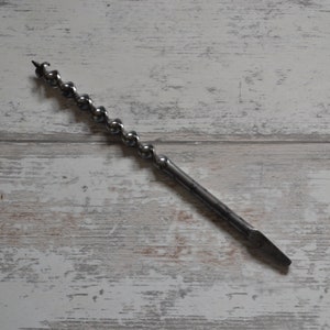Vintage W Gilpin Wedges Mills Auger Wood Drill Bit 1/2"