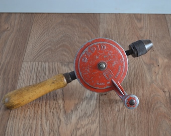 Vintage Fleetway Rapid Egg Beater Single Pinion Handbohrmaschine - Made in England
