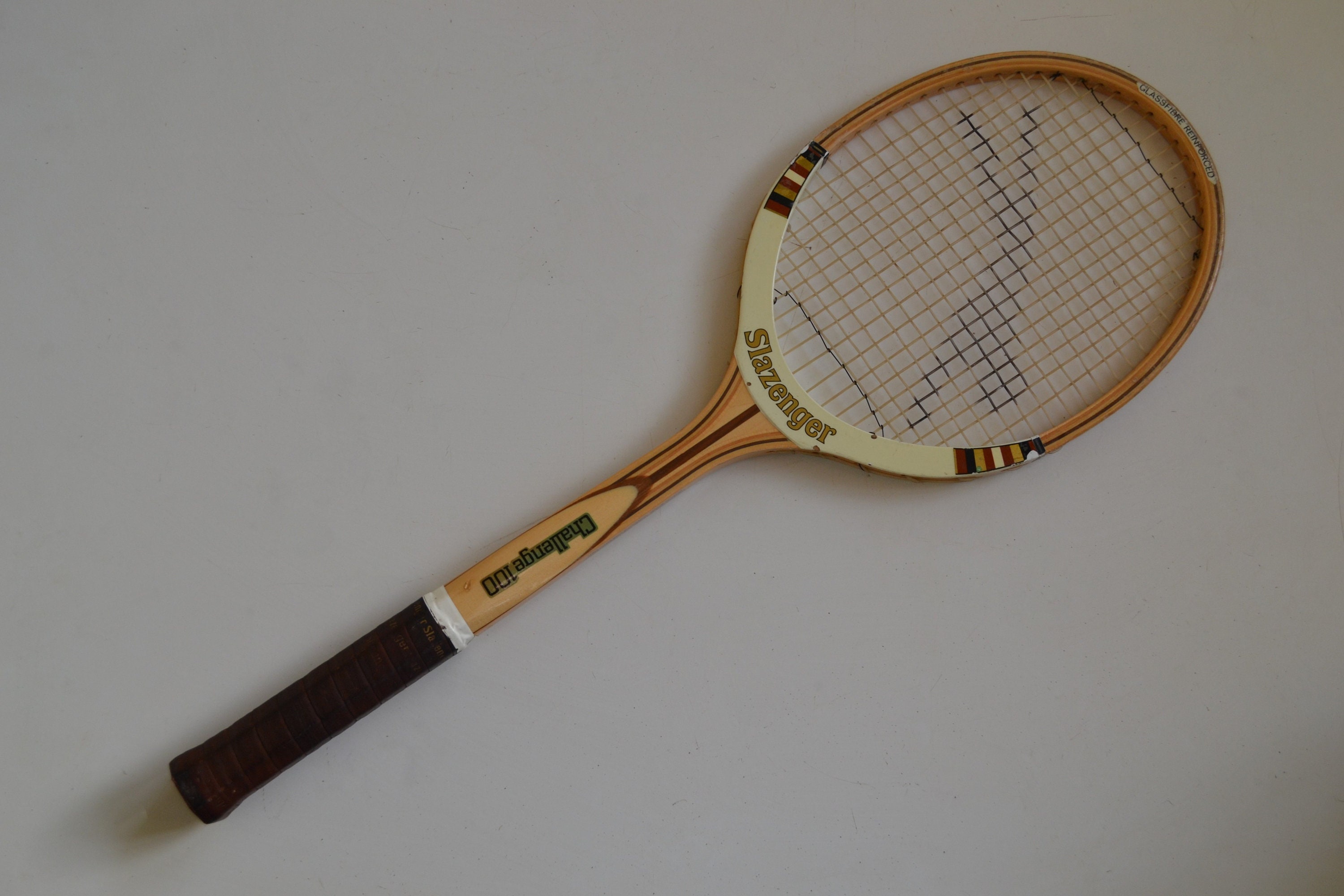 Vintage Slazenger Challenge 100 Wood Tennis Racket 26 3/4