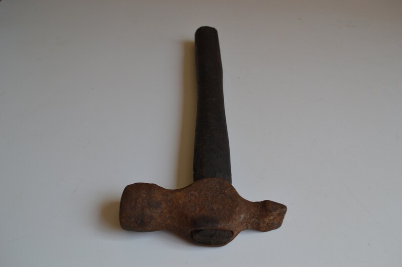 Vintage Cross Peen Hammer Wood Handle 13.5