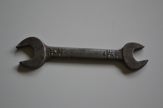 Vintage Snail Brand 5 16 W 3 8 F 1 4 W 5 16 F Open Ended Spanner