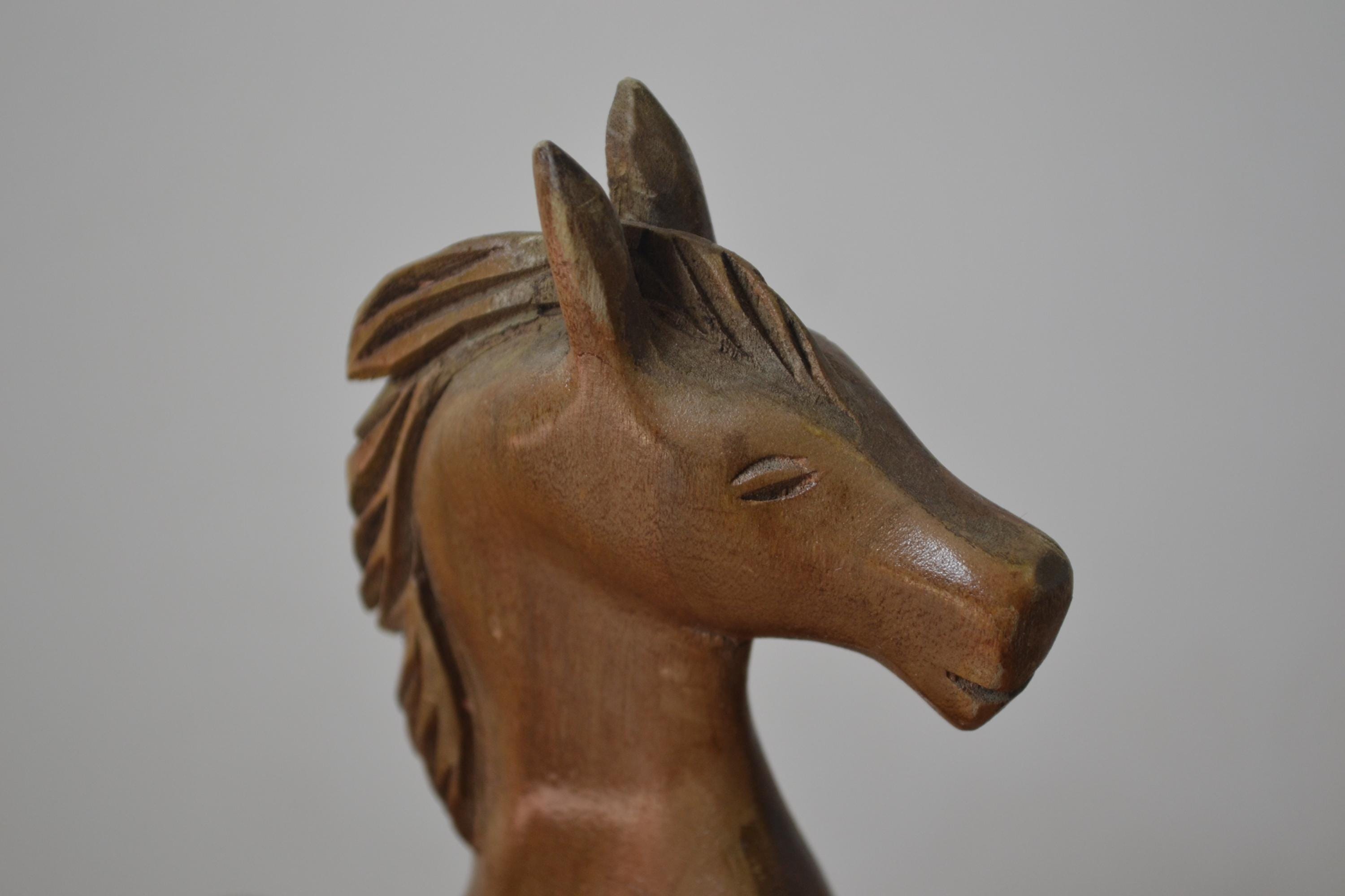 【ヴィンテージ】　木製　馬の彫刻 61vri89zKsL._AC_UF350,