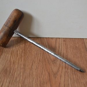 Vintage Buchsbaum Griff Beitel 13cm x 7/32cm