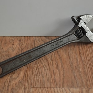 Vintage Gedore No. 91 Adjustable Spanner Wrench 10&quot; - Made In Germany