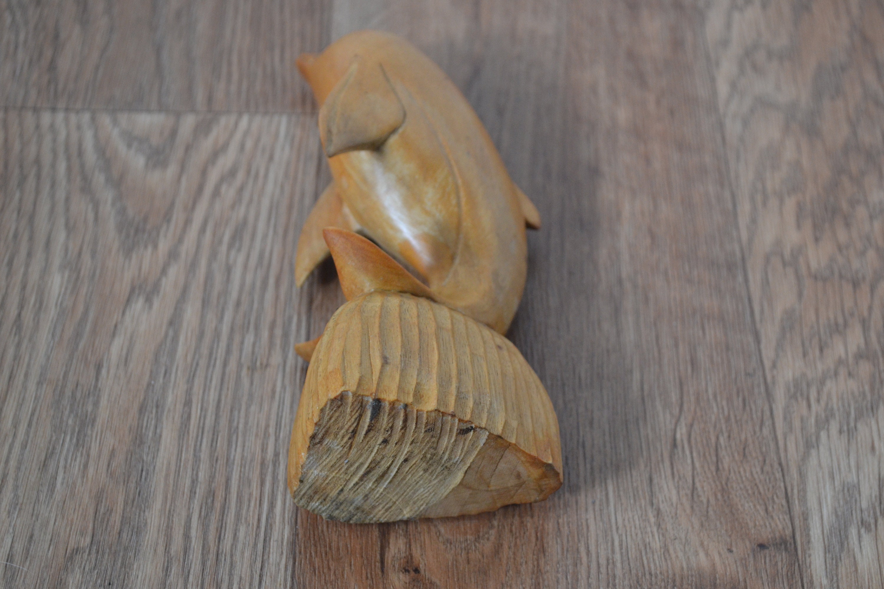 木製　イルカ ヴィンテージ 木製彫刻イルカ 8 インチ - Etsy 日本