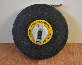 ビンテージ John Rabone & Sons 2 m 引き込み式金属巻尺 特許番号