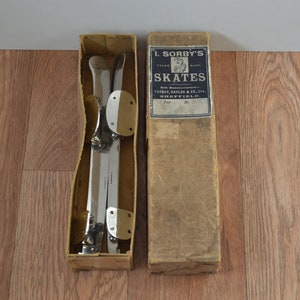 Vintage I. Sorby&#39;s Northern 11 schaatsen in originele doos