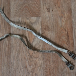 Vintage Ellis Briggs Cycles Leather Bicycle Pedal Toe Straps - Made in England
