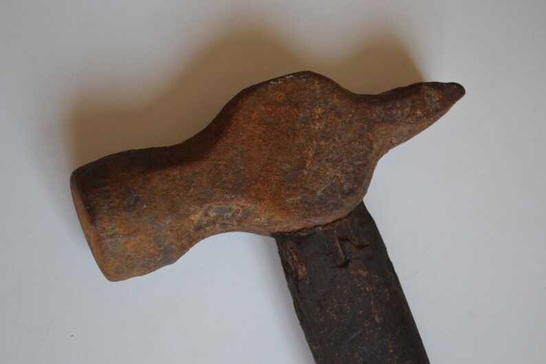 Vintage Cross Peen Hammer Wood Handle 13.5