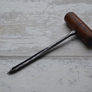 Vintage Holz Griff Gouge Gimlet 5&quot; x 1/4&quot;