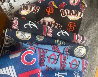 MLB Fabric Remnants - Various Teams 100% Cotton