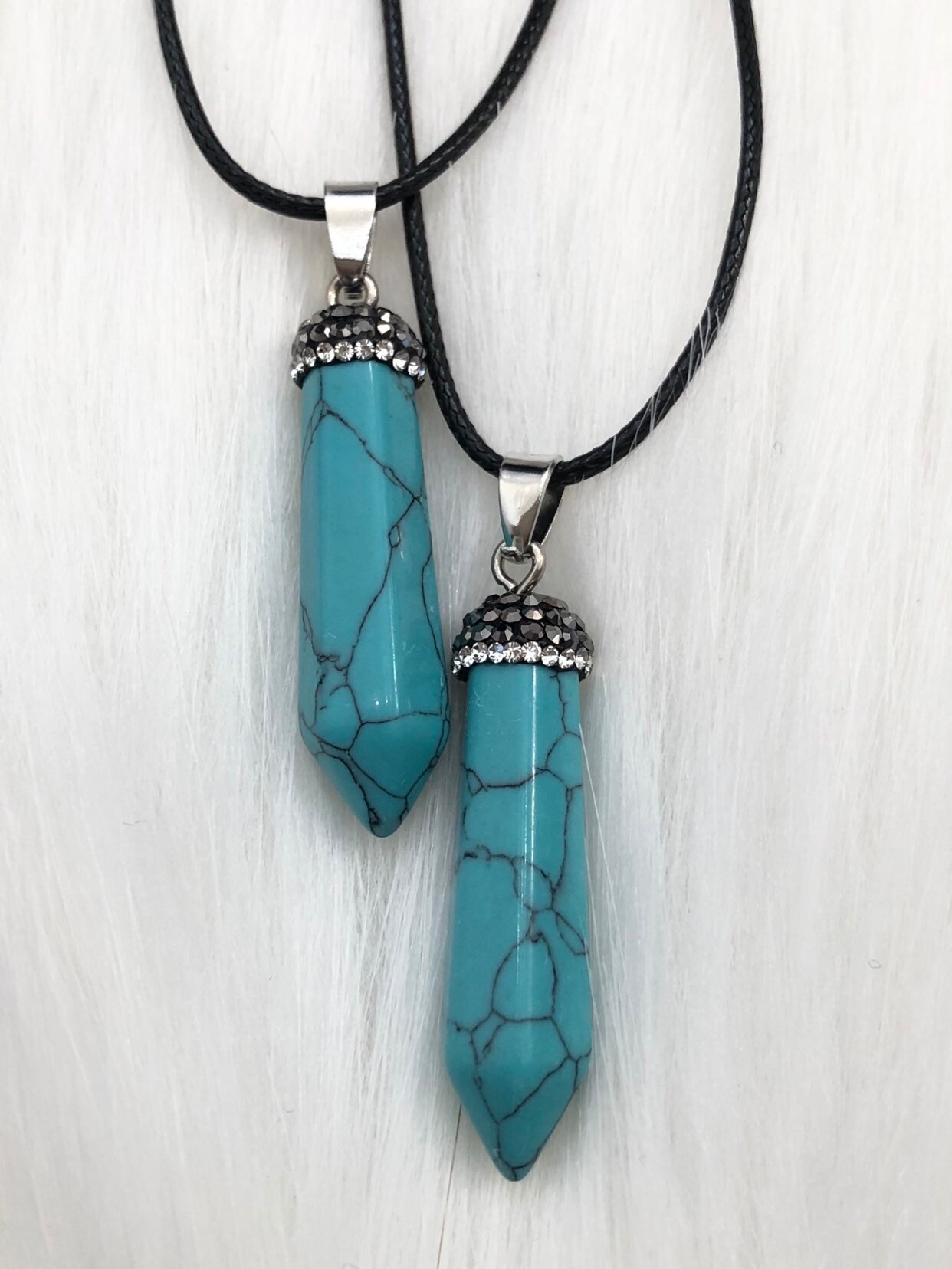 Gemstone Point Pendant Necklaces