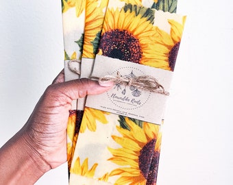 Gigi's Sunflowers | Reusable EcoWrap | Beeswax Wrap