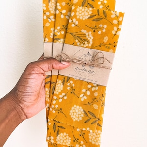 Zyra's Dandelions Reusable EcoWrap Beeswax Wrap image 1