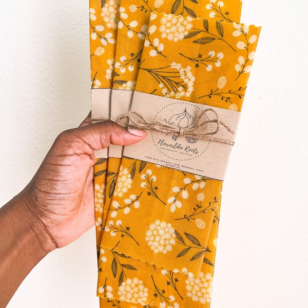 Zyra's Dandelions | Reusable EcoWrap | Beeswax Wrap