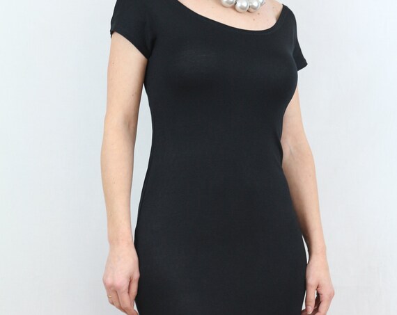 Black dress/ Women dress/ Midi dress