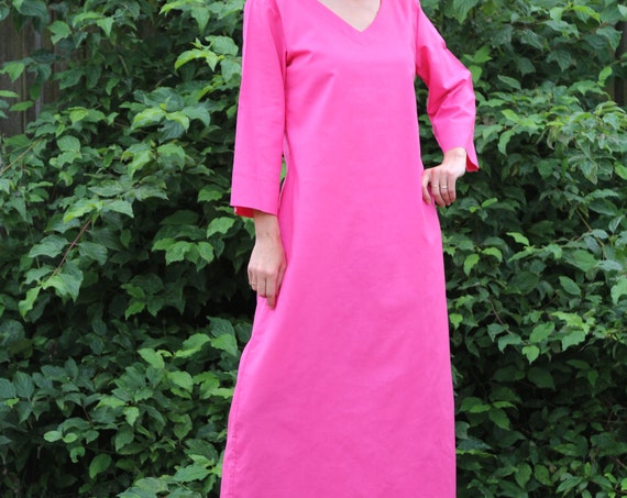 Linen dress for women / Summer dress / Linen kaftan / Linen dress / Linen maxi dress / Womens linen dress