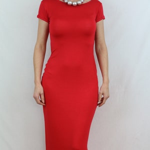 Red dress/ Summer dress/ Women dress