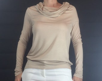 Women top/ White top/ Long sleeve top / white shirt