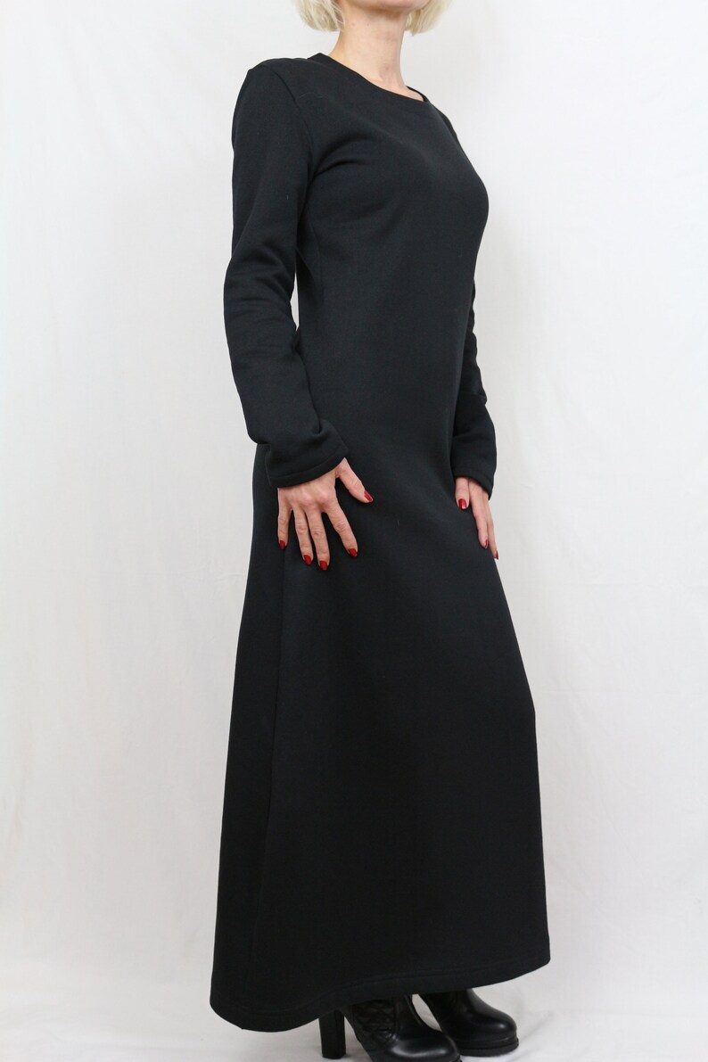 Long dress Winter dress Black dress