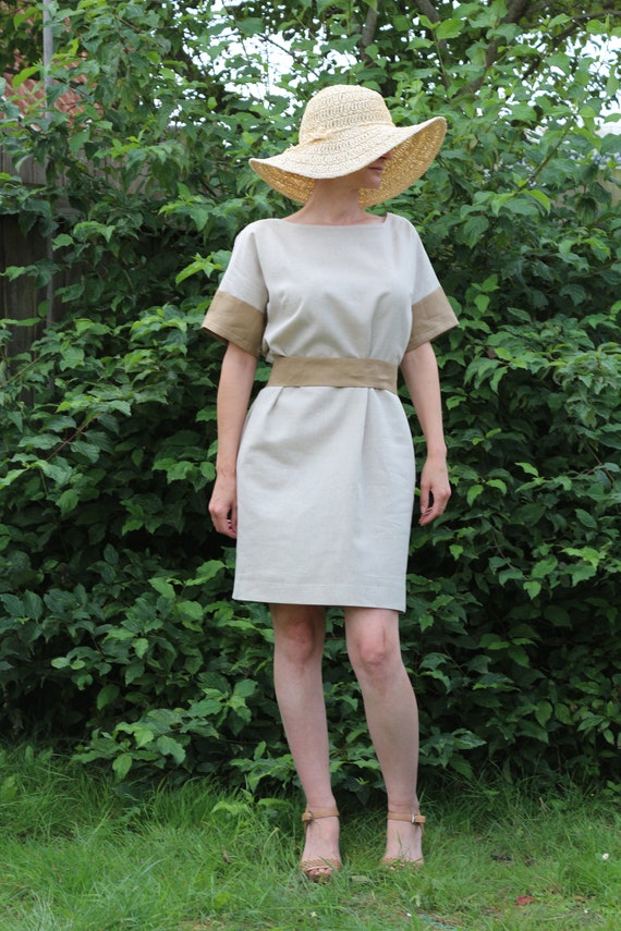 Linen dress for women / Summer dress / Linen kaftan / Linen dress / Womens linen dress / Linen dress with belt / Plus size linen dress