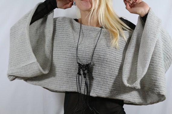 Sweater / Grey pullover/ Womens pullover / Summer pullover/ knitted sweater