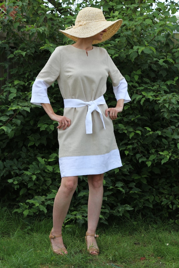 Linen dress for women / Summer dress / Linen kaftan / Linen dress / Womens linen dress / Midi linen dress