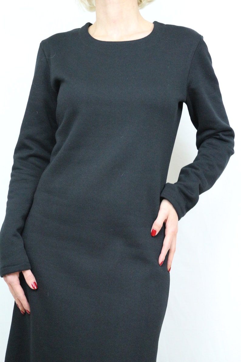 Long dress Winter dress Black dress