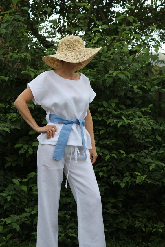 Linen top/ Linen tunic/ Linen top for women/ Summer tunic / Linen tunic for women / White linen top / White linen tunic