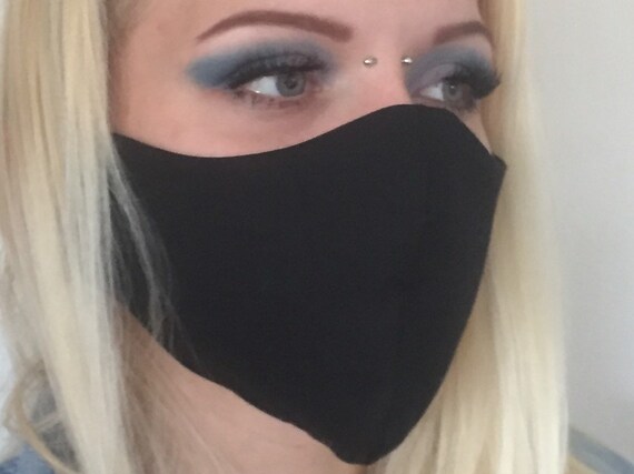 Black face mask / Cotton face mask / Reusable face mask / Plain face mask / Washable face mask / Face mask / Cotton face mask UK