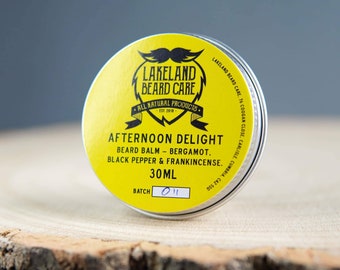 Beard Balm by Lakeland Beard Care 'Afternoon Delight' Scent (30ml).