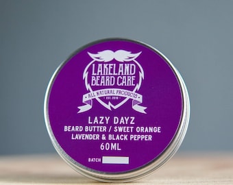 Beard Butter by Lakeland Beard Care 'Lazy Dayz' Scent (60ml).