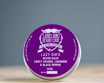 Beard Balm by Lakeland Beard Care 'Lazy Dayz' Scent (30ml).