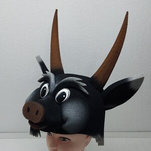 Little devil, funny, mischievous, playful. Cool hat for a party, theater production, animator show, photo shoot. Halloween and more.