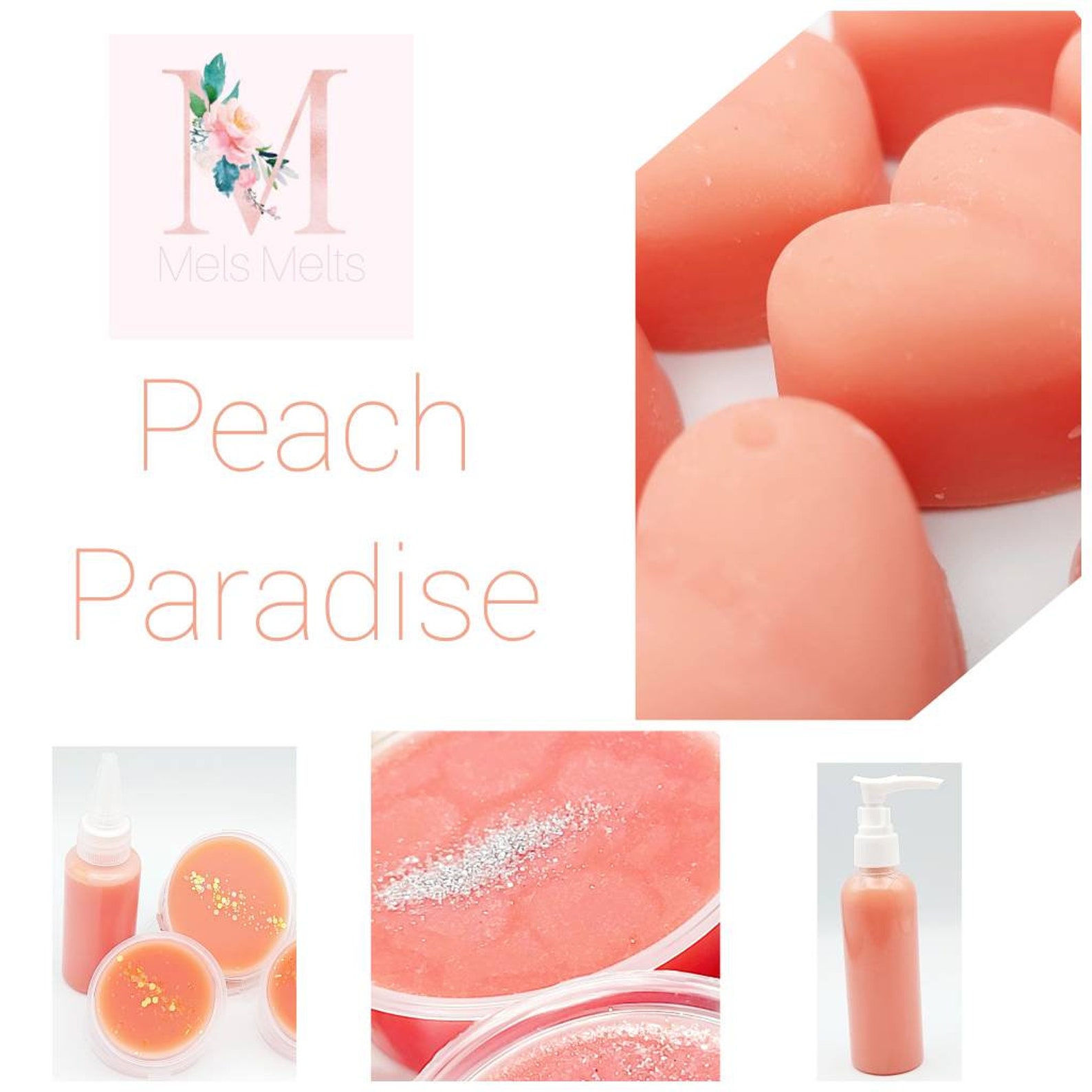 Peach paradise wax melts fruity disinfectant Zoflora clean Etsy