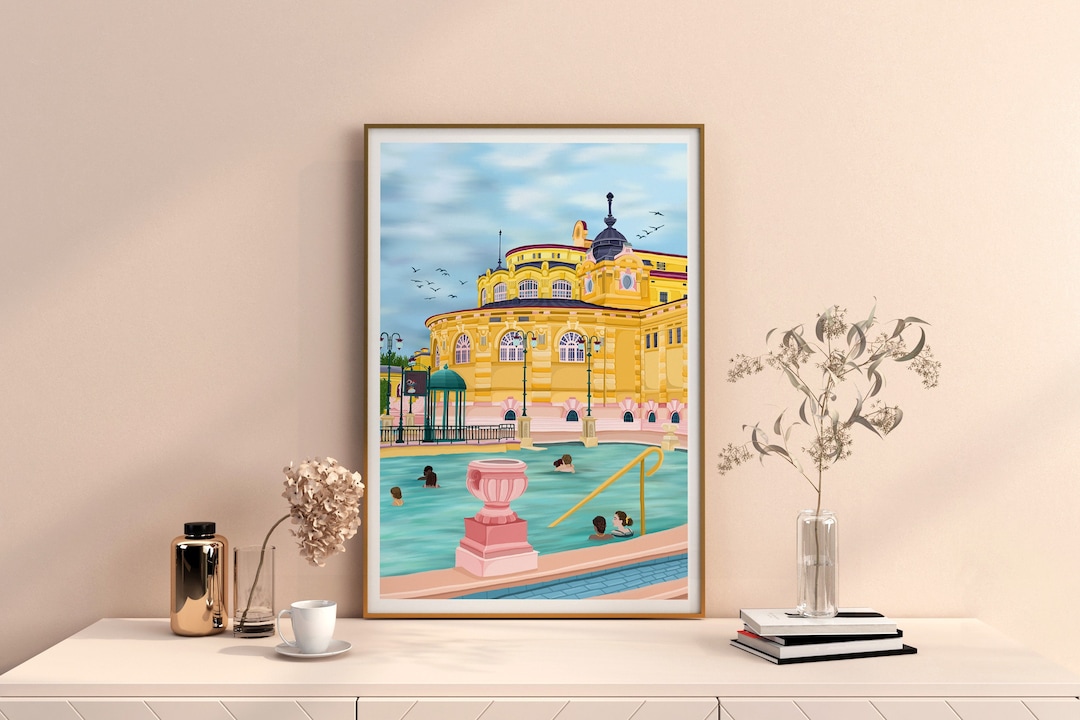 Budapest Szechenyi Thermal Baths, Budapest Art, Hungary Travel