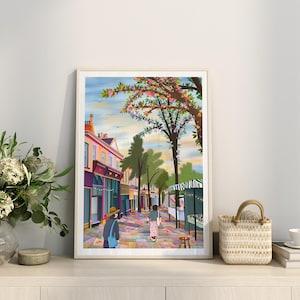 Cheltenham Promenade Print, Cheltenham Art, Cheltenham Market, Cotswolds Gift, Cheltenham Long Gardens