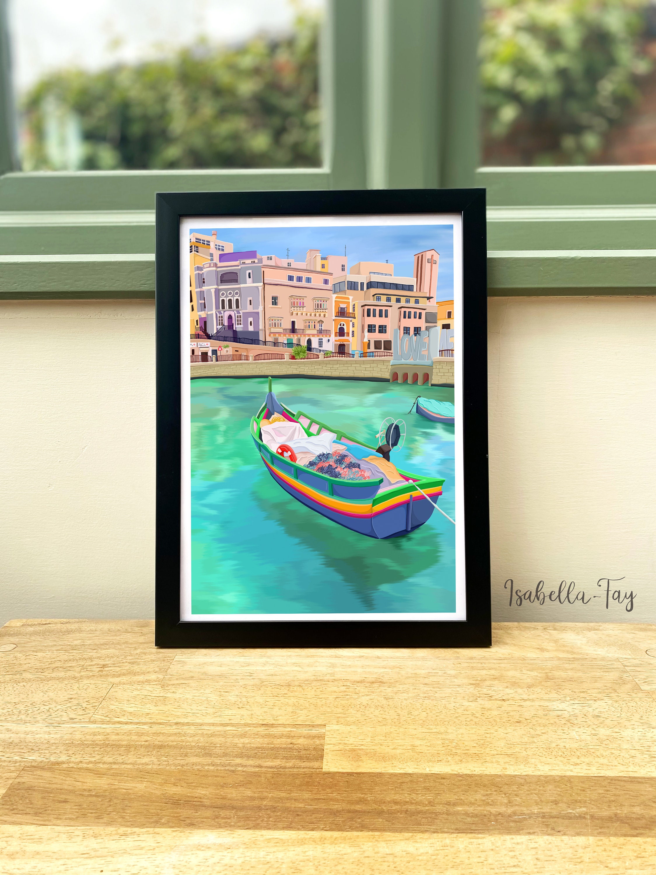 Malta Travel Print Malta Art Malta Poster Malta Print Etsy